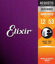 Cargar imagen en el visor de la galería, Elixir Strings Nanoweb 80/20 Bronze Acoustic Guitar
