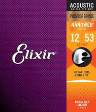 Cargar imagen en el visor de la galería, Elixir Strings Nanoweb Phosphor Bronze Acoustic Guitar Strings