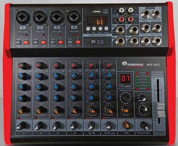 Soundtrack 8Ch Powered Mixer