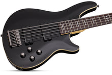 Cargar imagen en el visor de la galería, Schecter Omen-5 Bass Guitar Gloss Black
