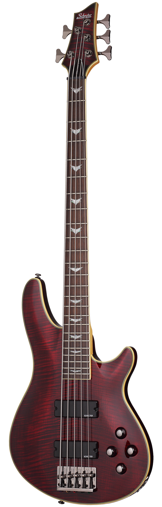Schecter Omen Extreme-5 Bass Guitar Black Cherry