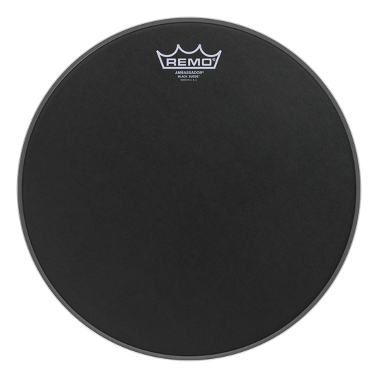 Remo Ambassador Black Suede